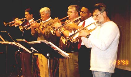 Marvin Stamm with Fired Up! trumpet section